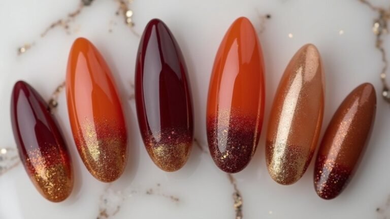 15 fall statement acrylics nails