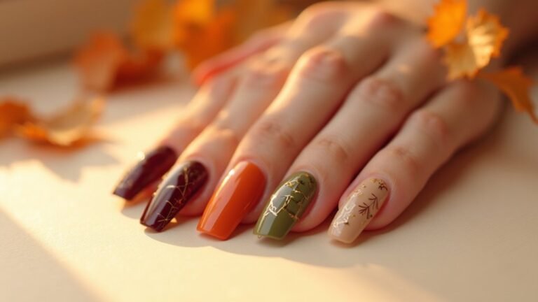autumn fall nail aesthetic