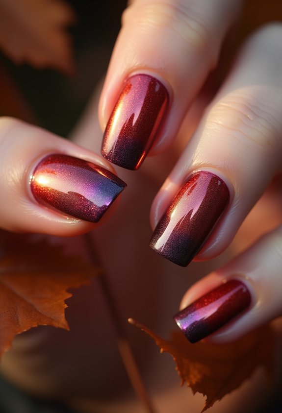 burgundy chrome aura glow