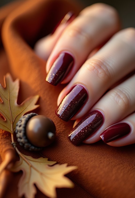 burgundy fall manicure inspiration