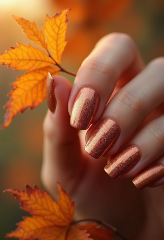 burnished molten copper metallic