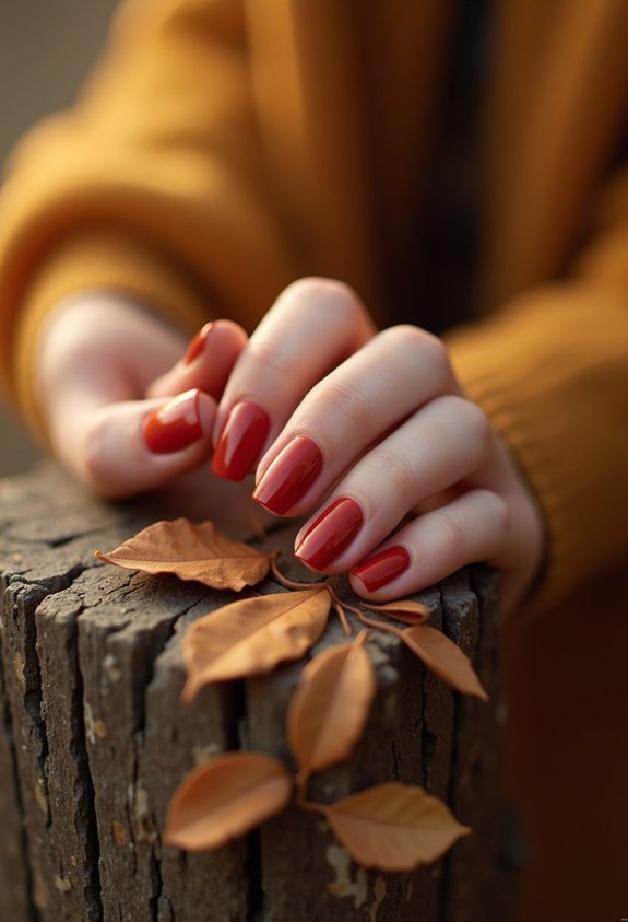 burnt clay terracotta nails