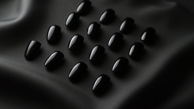 chic black fall nails