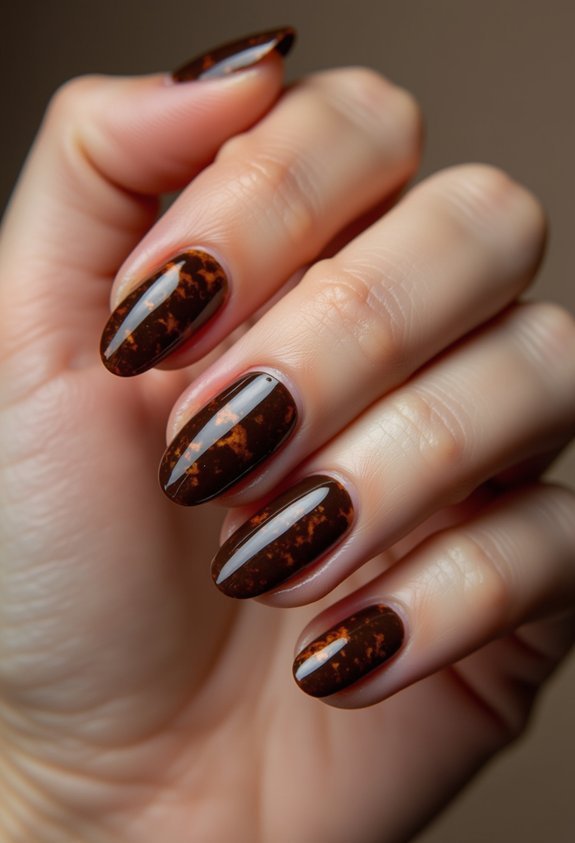 chocolate amber glossy tortoiseshell