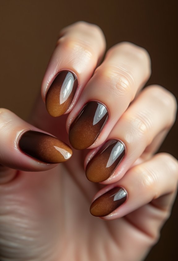 chocolate caramel luxe nail blend