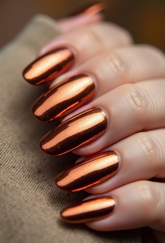 copper chrome french tips