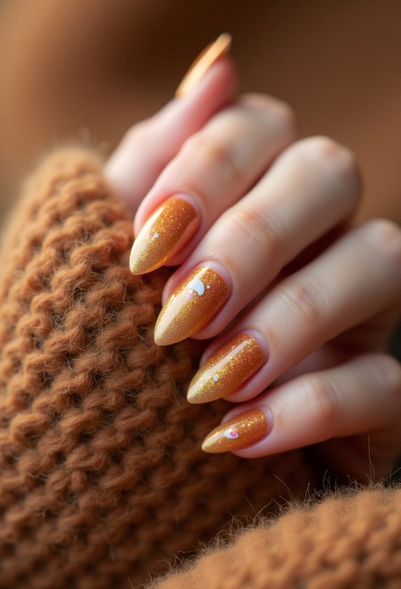 cozy caramel latte nail polish
