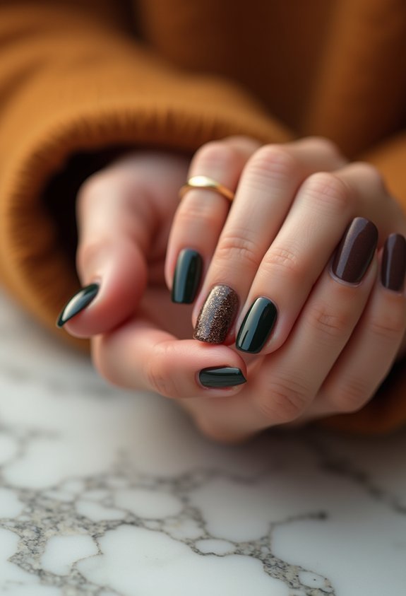 cozy knit texture nails