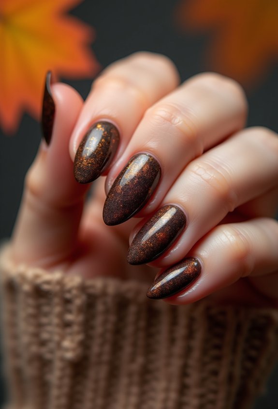 cozy sweater knit nail accents
