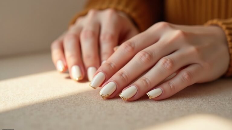 creamy soft autumn fall nails