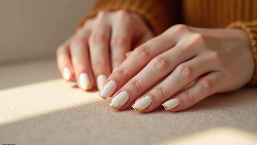 creamy soft autumn fall nails