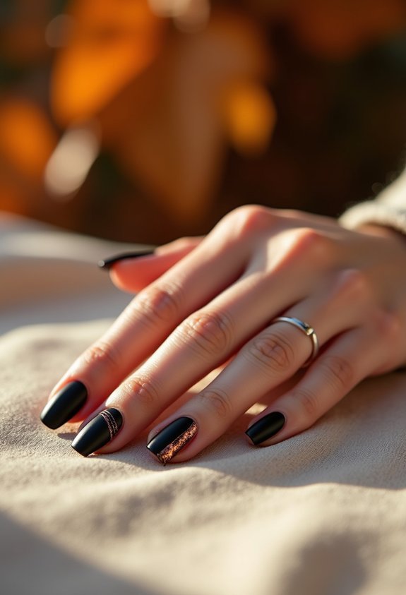 matte black copper accent