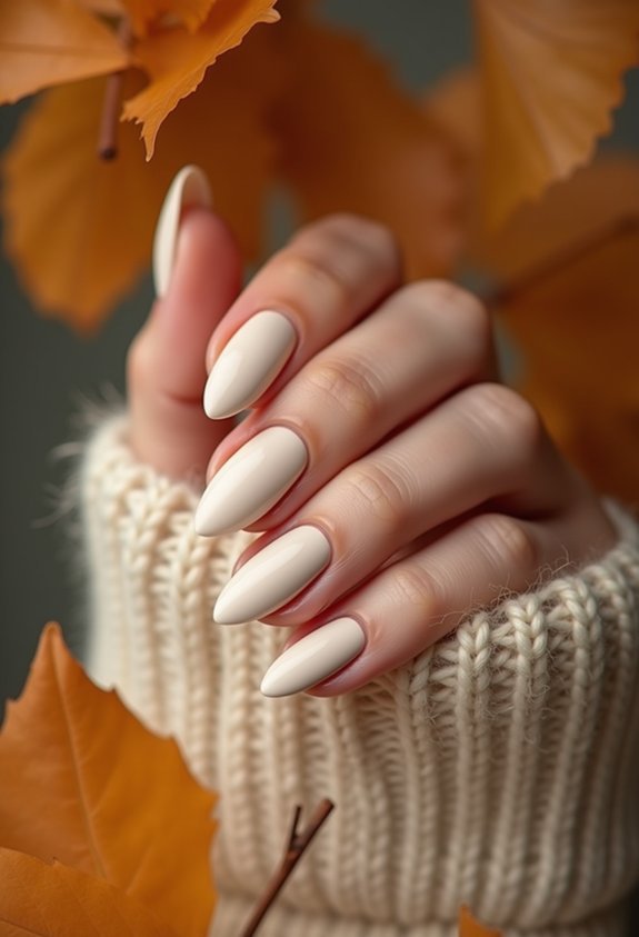 matte cream fall nail finish