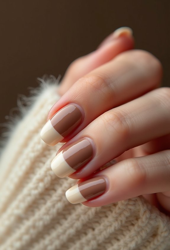 mocha cream french contrast