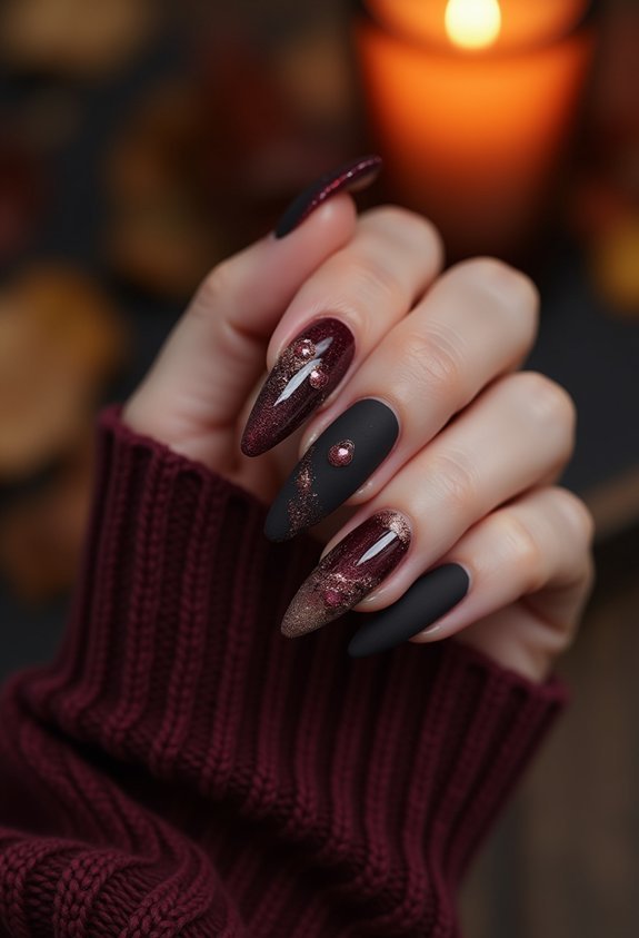 moody fall long nail drama