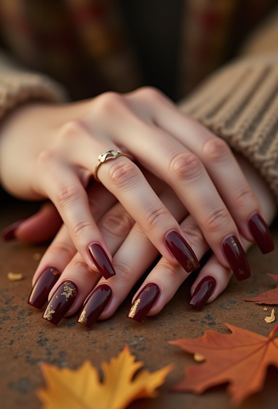 moody textured autumn nail mix