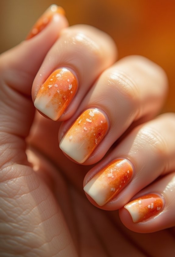 orange cream seasonal manicure