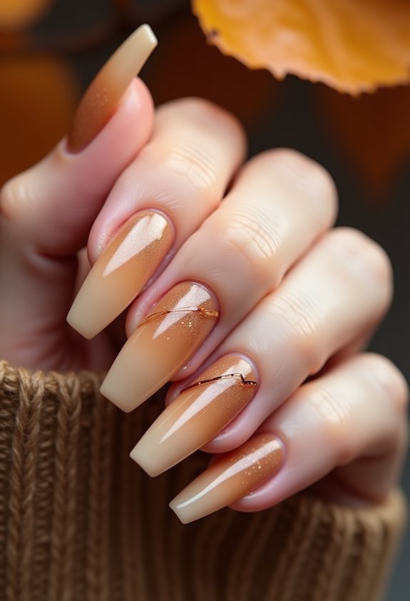 polished espresso neutral brown nails