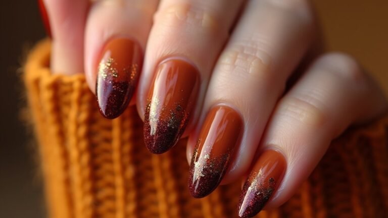 pretty autumn date night nails