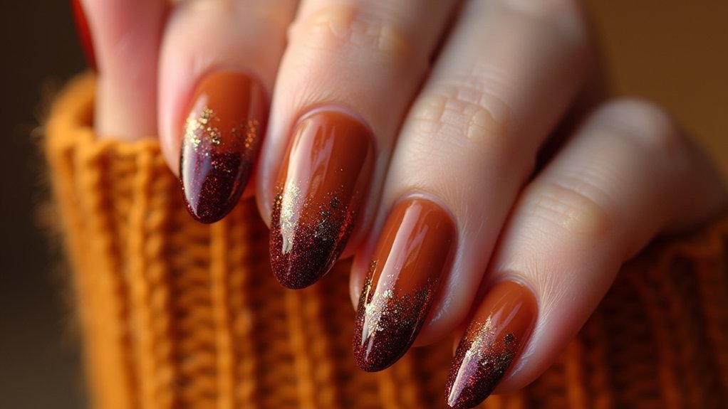 pretty autumn date night nails