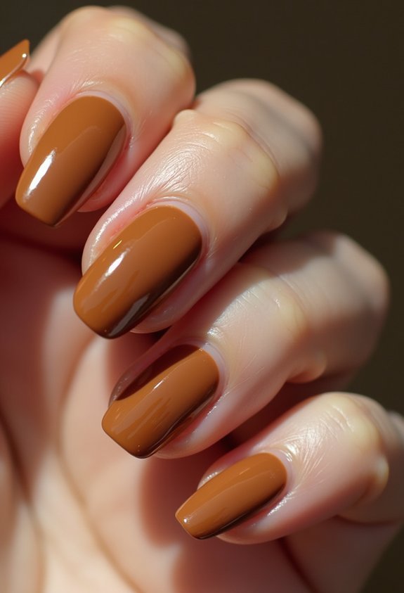 seamless ombre coffin nails