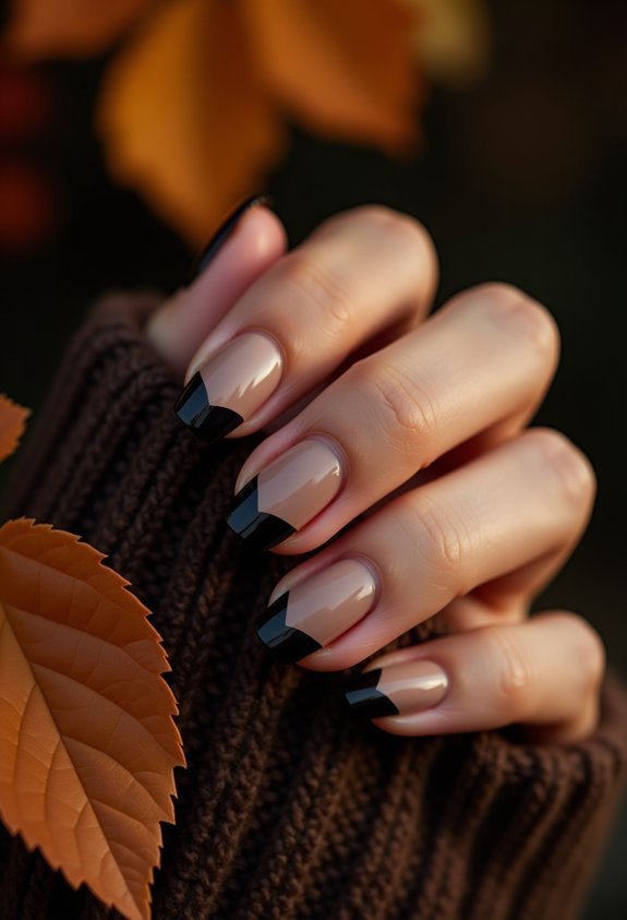 smoky espresso french tips