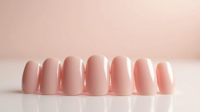 soft classic oval fall nails