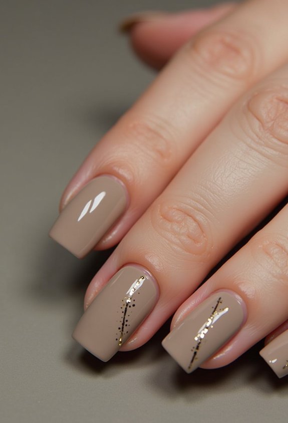 subtle minimalist gold accents