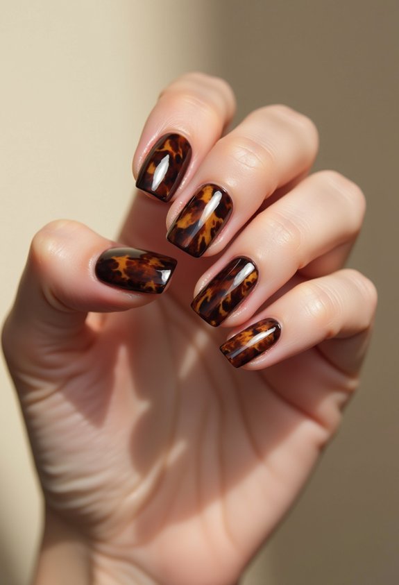 warm refined tortoiseshell accents